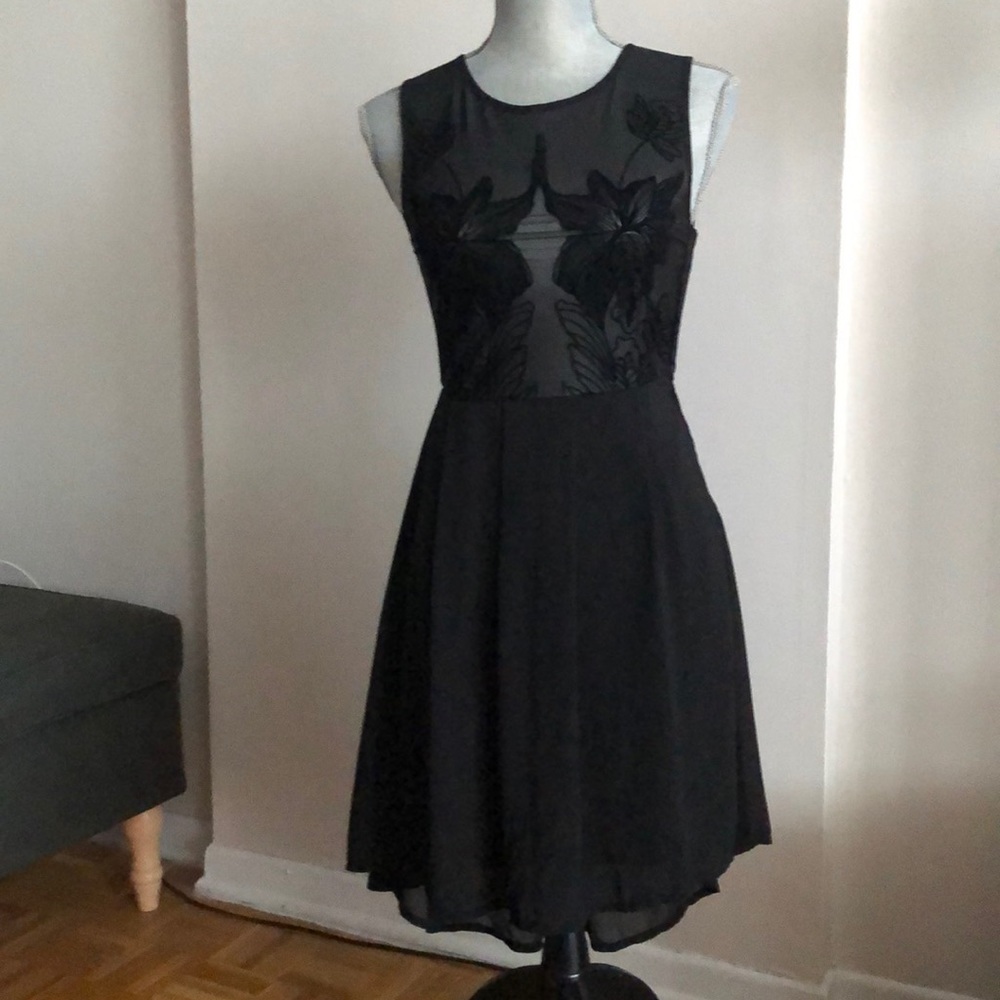 NWOT Black Cocktail Dress, XS